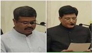 Cabinet reshuffle: Dharmendra Pradhan, Piyush Goyal take oath