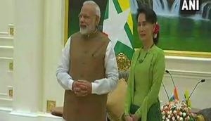 PM Modi meets Myanmar State Counsellor Suu Kyi