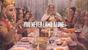 This Australian advertisement showing Lord Ganesha eating and promoting lamb is getting slammed 