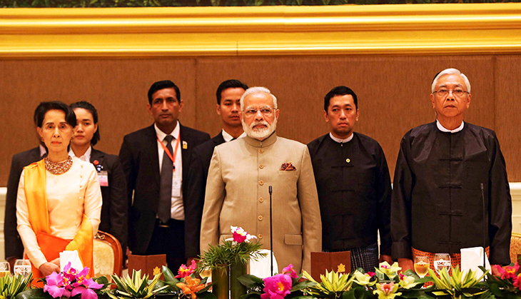 PM in Myanmar: Modi, Suu Kyi talk of Rohingyas & cooperation but make no public statements