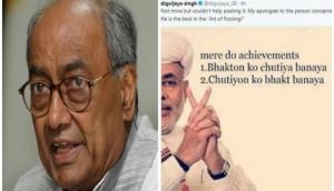 Digvijaya Singh posts abusive meme against PM Modi