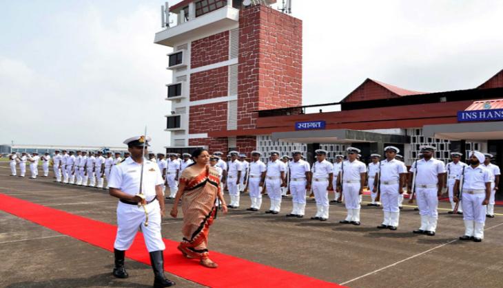 Panaji: Nirmala Sitharam flags off INSV Tarini