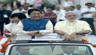 Japanese PM Shinzo Abe, PM Modi take part in road show from Ahmedabad Airport to Sabarmati Aashram