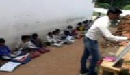 MP: No building for three years, schools in Chhatarpur district forced to conduct classes on road