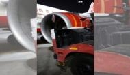 Delhi: Air India flight hits ground cooling unit truck at airport