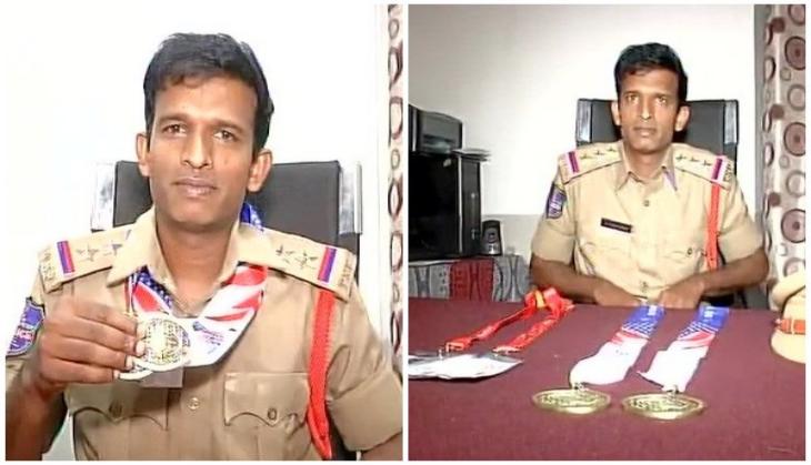 Telangana police officer bags two bronze medals in Tennis at World Police and Fire Games 2017