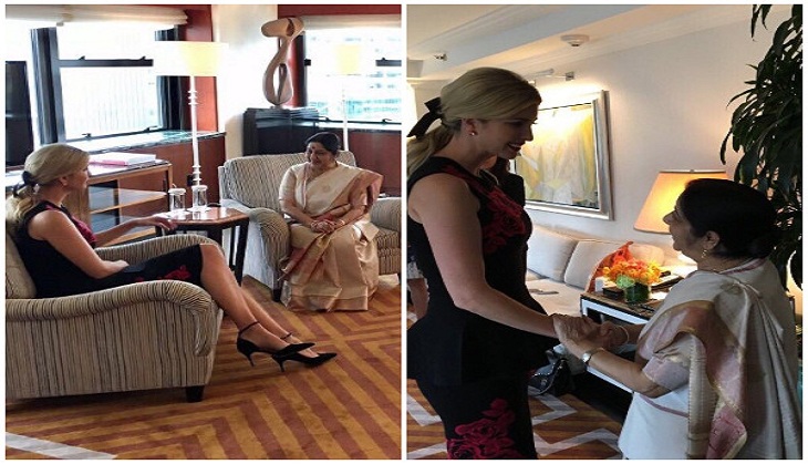 Sushma Swaraj, Ivanka Trump discuss women empowerment
