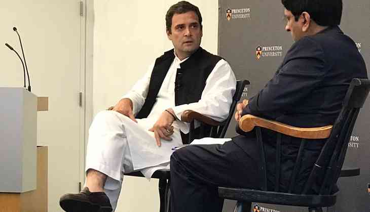 In Princeton, Rahul takes on Modi for his inability to create jobs and polarising society