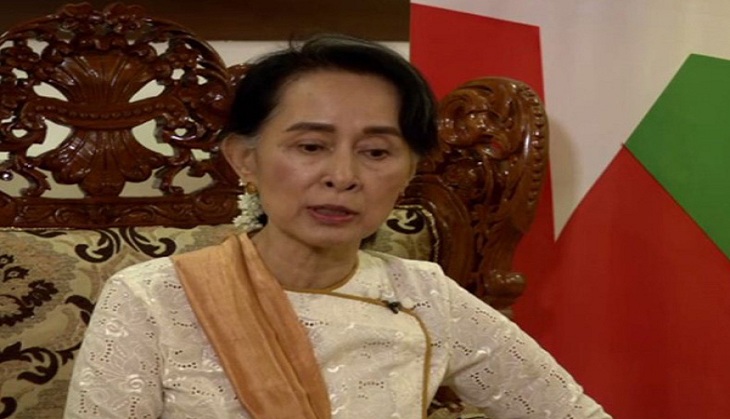 Suu Kyi bats for resisting collateral damage in counter-terrorism operations, avoids mentioning Pak