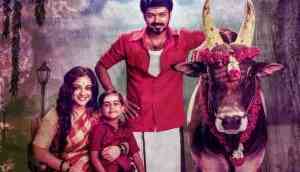 Mersal: The beautiful poster of Thalapathy Vijay film clearly proves Tamil people treat cow as a member of their family