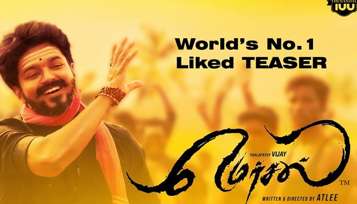 Thalapathy Vijay is the new king of social media as Mersal teaser emerges world's most liked teaser within 4 hours
