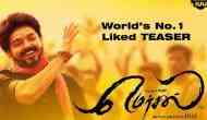 Thalapathy Vijay is the new king of social media as Mersal teaser emerges world's most liked teaser within 4 hours