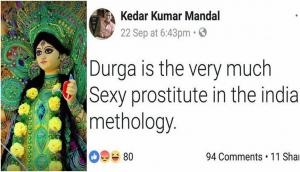 DU Professor charged for calling Goddess Durga ‘Sexy Prostitute’  in the Indian mythology