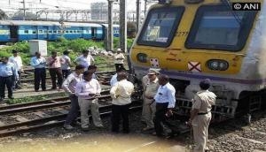 Local train derails in Mumbai, none injured