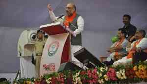 BJP hai hai: Amit Shah greeted with anti-party slogans in Sardar Patel's home village