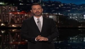 Jimmy Kimmel chokes up while speaking about Las Vegas shootings