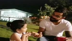 Virat Kohli's reunion with Dhoni's daughter Ziva is taking internet on storm in this viral video