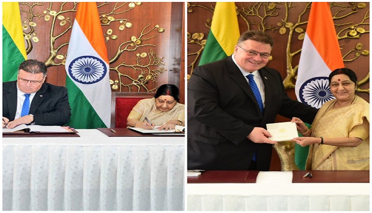 India, Lithuania sign extradition treaty