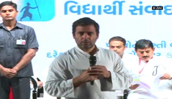 Rahul Gandhi corners PM Narendra Modi over lack of education, unemployment in Gujarat