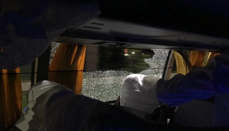 Aaron Finch: Rock thrown at Australian team bus in Guwahati