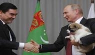 Vladimir Putin gets a new puppy as birthday gift from Turkmenistan's President