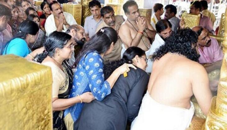 Sabarimala Temple protest: Two women devotees reach Sabarimala Temple on its opening day, sent back by protestors