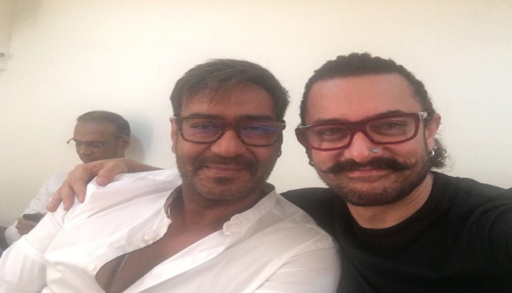 Aamir Khan meets Ajay Devgn ahead of Secret Superstar, Golmaal Again release