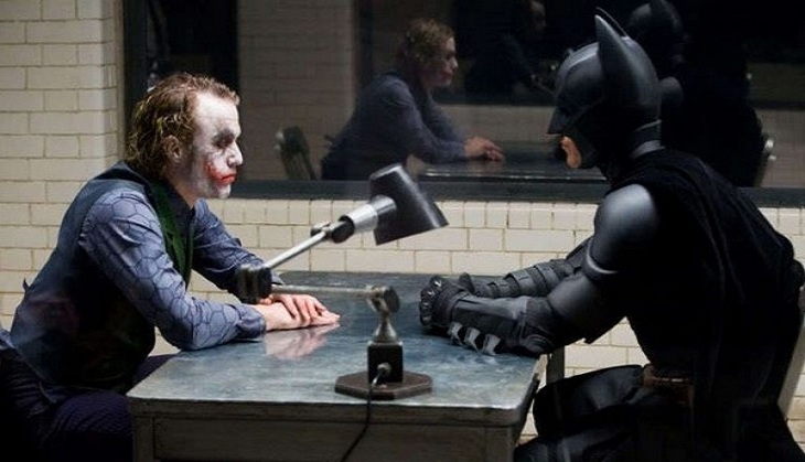 Heath Ledger was hit by Christian Bale for real during Batman filming