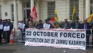 Kashmiris hold protest outside Pak High Commission in London to mark 'Black Day'