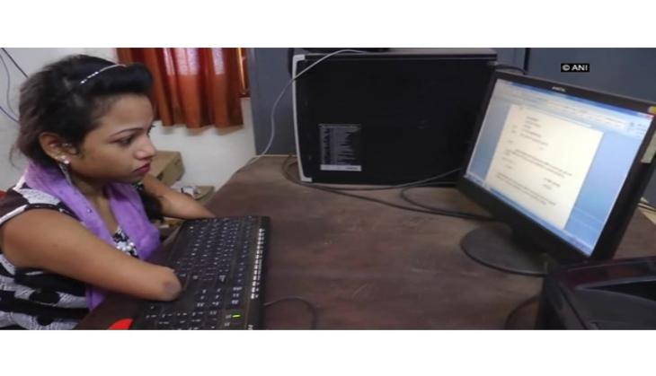 Differently abled girl gets appointed as computer operator in Bastar