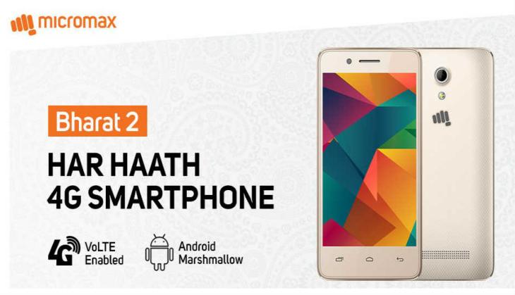 Bharat 2 Ultra 4G: Micromax & Vodafone partner for Rs 999 smartphone