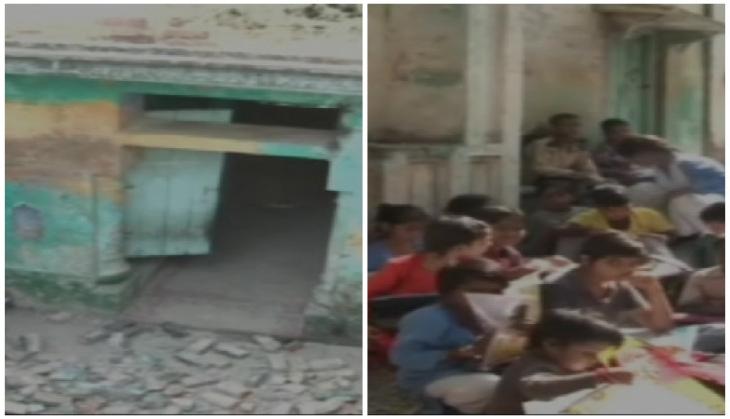Haridwar: Govt school students forced to study on road