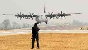 In Photos: ‘Super Hercules’ lands on Yamuna Expressway for the first time
