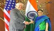 U.S. Secretary of State Rex Tillerson meets Sushma Swaraj