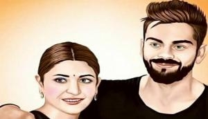 Have you seen the beautiful sketch of love-birds Virat Kohli and Anushka Sharma