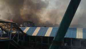 In Photos: Major fire breaks out near Bandra railway station