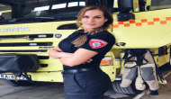 Norwegian female firefighter's pictures raises temperature on internet