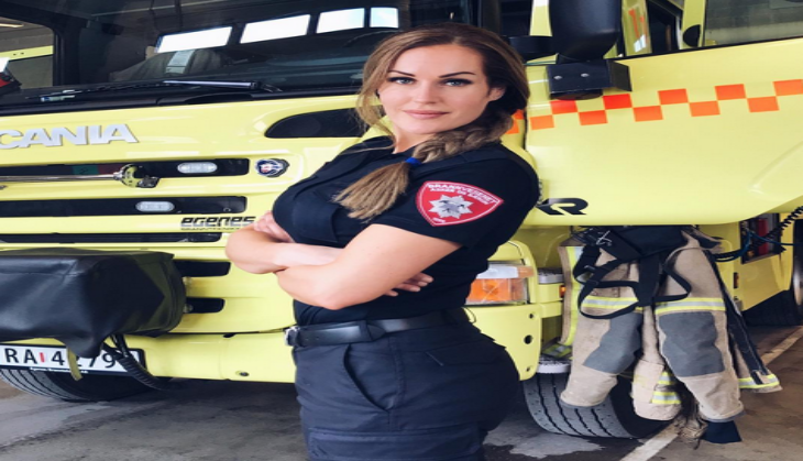 Norwegian female firefighter