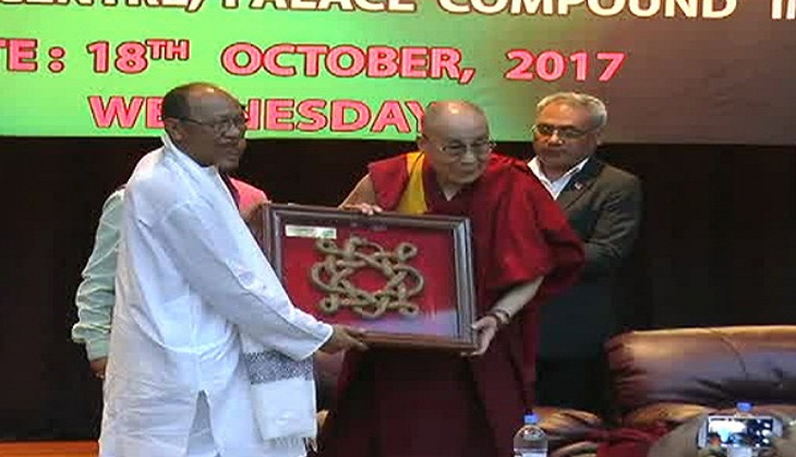 Dalai Lama addresses peace conference in Imphal