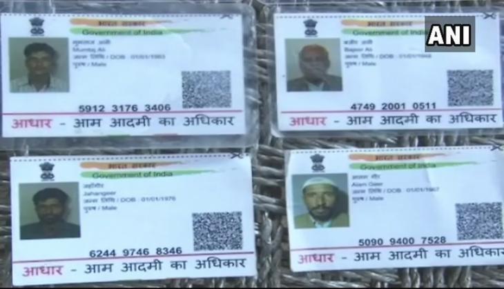 Aadhar cards.