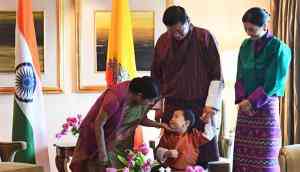 Prince of Bhutan steals the show as royal family visits India