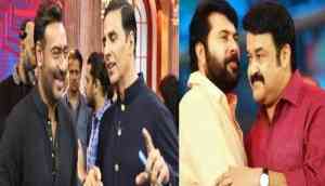 Similar to Akshay Kumar and Ajay Devgn, Mohanlal and Mammootty to portray same roles in their upcoming films