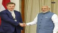 PM Narendra Modi meets Latvian PM Maris Kucinskis