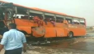 One dead, many injured in school bus accident on Yamuna Expressway