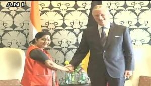 Belgium's King Philippe meets EAM Sushma Swaraj