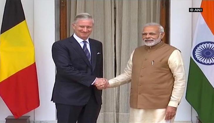 Belgium's King Philippe meets PM Narendra Modi