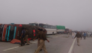 Watch Video: Heavy smog leads to a massive accident at Yamuna Expressway as 18 vehicles collide