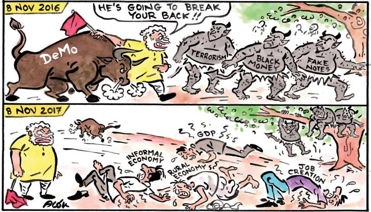 Demonetisation anniversary vs Black day: Who won the battle on Twitter 