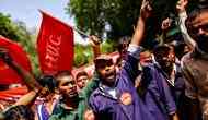 Ten trade unions launch stir against Modi’s ‘anti-national’ policies. BMS stays away