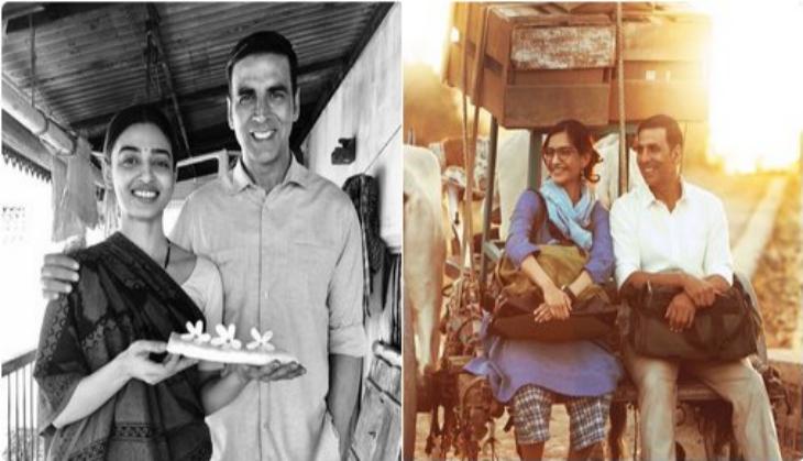 Padman: Two stills from Akshay Kumar, Sonam kapoor and Radhika Apte film out today
